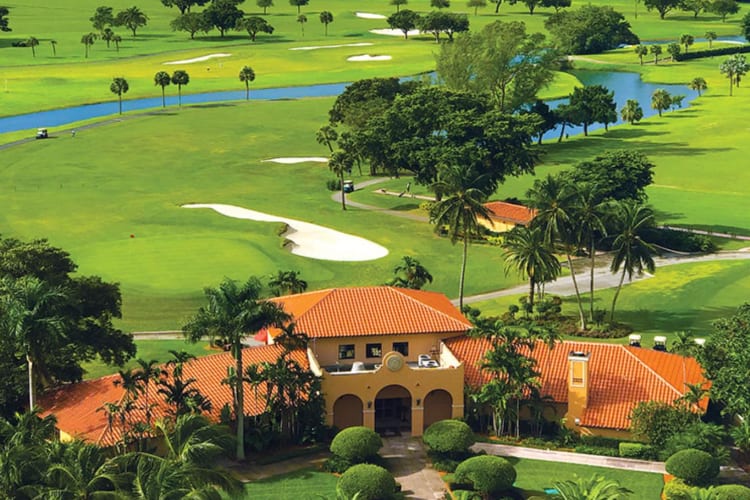 Golf course aerial